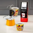 thumbnail image 4 of Bialetti - Mini Express Lichtenstein: Moka Set includes Coffee Maker 2-Cup (2.8 Oz), Yellow, Aluminium, 4 of 10