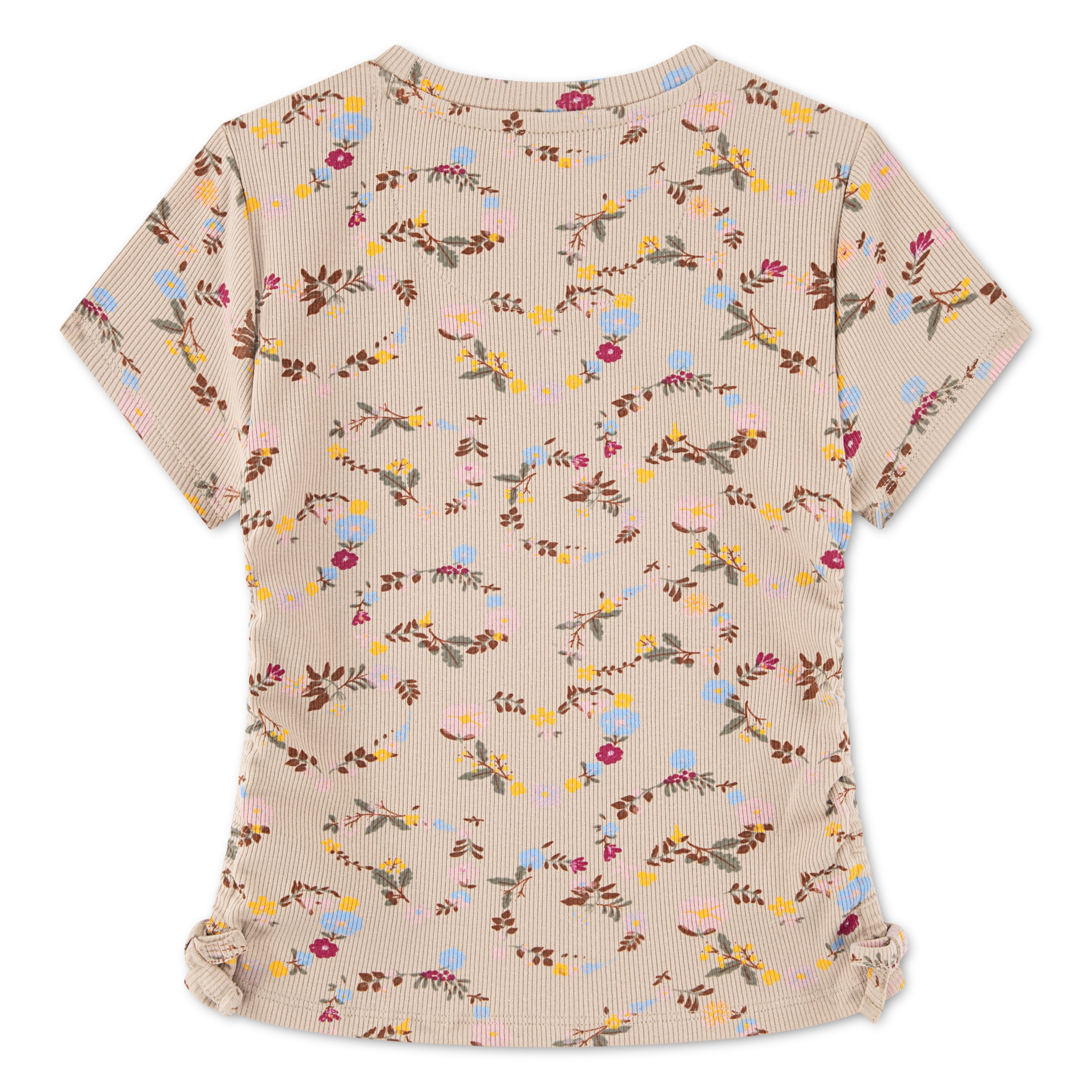 Levi Strauss Signature Girls Ruched Short Sleeve Top, Size 4-16