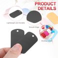 thumbnail image 3 of Uxcell 2" Metal Stamping Blanks Tags, Anodized Aluminum Blank Dog Tags Rectangle Laser Engraving Blanks with 35" Ball Chain Silver/Pink/Black/Green/Gold 25 Pcs, 3 of 7
