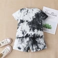 thumbnail image 5 of YTDSCS Baby Toddler Boys T-Shirt Outfits Tie Dye Short Sleeve Top + Shorts Summer Newborn Set 2Pcs for 6M-36M, 5 of 8
