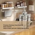 thumbnail image 4 of Oil and Vinegar Salt Pepper Cruet Bottle Set, Stainless Steel Spice Dispenser Salt Pepper Shaker Vinegar Bottle Cruet with Base Stand for Kitchen Countertop, 4 of 5