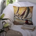 thumbnail image 3 of Carolines Treasures JMK1244PW1414 Boat Race Sailboats Canvas Fabric Decorative Pillow  14Hx14W multicolor, 3 of 4