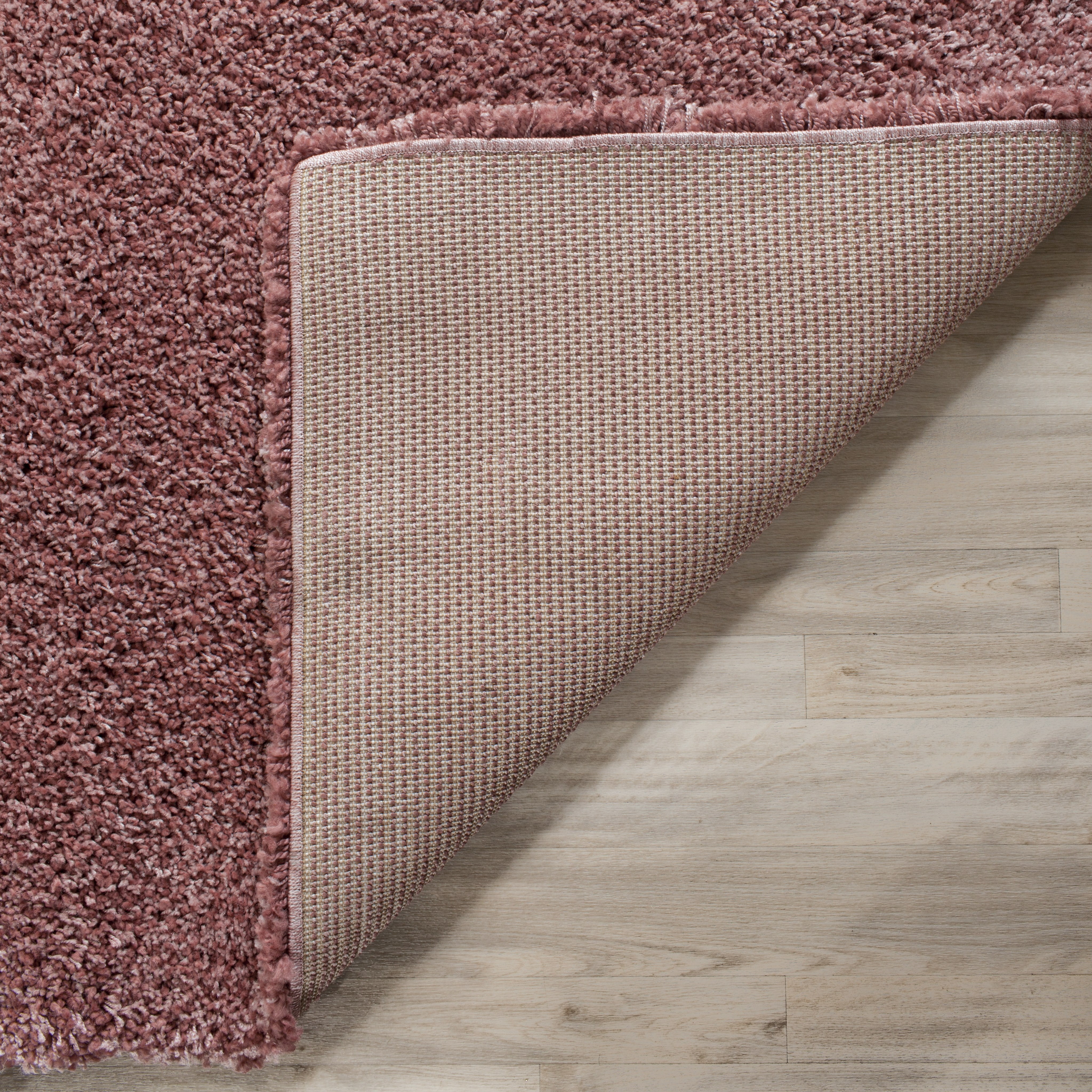 SAFAVIEH California Plush Solid Shag Runner Rug, Rose, 2'3" x 13' - Modern Design, Rose, Non-Shedding & Easy Cleaning, Ultra Plush Thick Pile, Ideal for Living Room, Bedroom, Entryway, Hallway