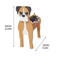 thumbnail image 2 of Luxcidy Dog Planter Plant Pots, Animal Flower Pot,Cute Garden Dog Flower Planter,Dog Planters Birthday Gifts for Women,Office,Indoor/Outdoor Decor (G), 2 of 2