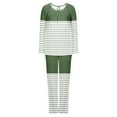 thumbnail image 5 of Tnhcen Women's 2 Pieces Lounge Sets Pajamas Set Striped Long Sleeve Tops and Pants Homewear S-3XL, 5 of 5
