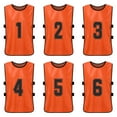 thumbnail image 1 of Chaleco 6 PCS Adultos Fútbol Pinnies Jerseys del equipo de fútbol de secado rápido Deportes juvenile Tomshoo Chaleco, 1 of 7