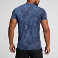 thumbnail image 5 of Leey-World Men's T Shirt Short Sleeve Cotton Blend T-Shirts Cre Men's T Shirts(Dark Blue,L), 5 of 8