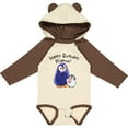 thumbnail image 3 of Inktastic Happy Birthday, Mama Cute Penguins Boys or Girls Long Sleeve Baby Bodysuit, 3 of 5