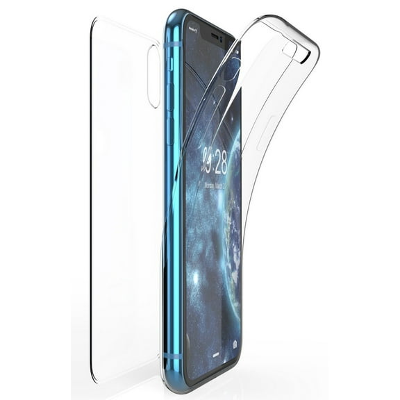 Clear Case for iPhone XR, New 360-Degree Wrap [Full-Body Protection] Transparent TPU Slim Cover [Built-In Screen Guard] for Apple iPhone XR (2018) (Size 6.1" model) (10R)