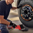thumbnail image 3 of Tool Portable Tire Jack Tool with Roller Plate Heavy Duty Tire Lifter Lifting Tool for Cars SUVs Trucks, 3 of 7