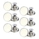 thumbnail image 1 of Paquete de 12 botones de presión metálicos de 17 mm para jeans, repuestos y reparación, con destornillador. Plateado brillante, 1 of 8