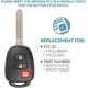 thumbnail image 4 of Replacement for 3 Button Remote for Head Key HYQ12BDM / 89070-52F50 / 89070-42820 H Chip, 4 of 5