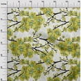 thumbnail image 3 of oneOone Polyester Spandex Olive Green Fabric Asian Chinese Floral Fabric For Sewing Printed Craft Fabric By The Yard 56 Inch Wide, 3 of 4