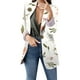 thumbnail image 1 of Chaquetas de traje clásico Chaqueta de traje de manga larga con solapa y estampado de flores versátil para mujer otoño e invierno temperamento informal y cómodo,blazer moda（Beige， XXL), 1 of 5