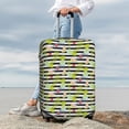thumbnail image 4 of Uemuo Striped With Palm Tree Branches Printed Washable Luggage Cover - Fashion Suitcase Protector Fits 18-32 Inch Luggage -X-Large, 4 of 9