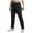 Black, variant on Men's Casual Long Elastic Legging Floral Print Waistband Daily Sanitary Sweat Pants