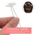 thumbnail image 4 of MasteelfCA 20 Pcs Épingle à Cheveux de Mariée Gypsophile Fourche en Forme de U Coiffure de Mariage, 4 of 8