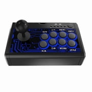 7-in-1 Arcade Fight Stick - Wired Joystick for Switch, PS4, PS3, Xbox, PC & Android | Ergonomic Design, 8-Button Layout, Turbo Function for Fighting Games (Street Fighter, Tekken, Mortal Kombat)