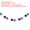 White/Blue/Red, variant on Uxcell 2Pcs Pom Pom Garland Balls 6.5ft Decorative Garland for Party White Red Green