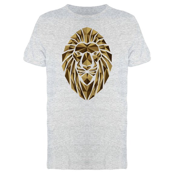 Geometric Polygon Lion Head T-Shirt Men -Image by Shutterstock, Male x-Large
