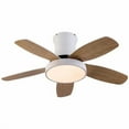 thumbnail image 6 of 42" Farmhouse Ceiling Fan with LED Light Remote Control 5-Blades 6 Speeds Timer, 6 of 12