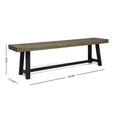 thumbnail image 4 of Tcbosik Outdoor Backless Bench, Wood Seat for Patio, Garden, Porch, Backyard, Grey & Black, 4 of 9