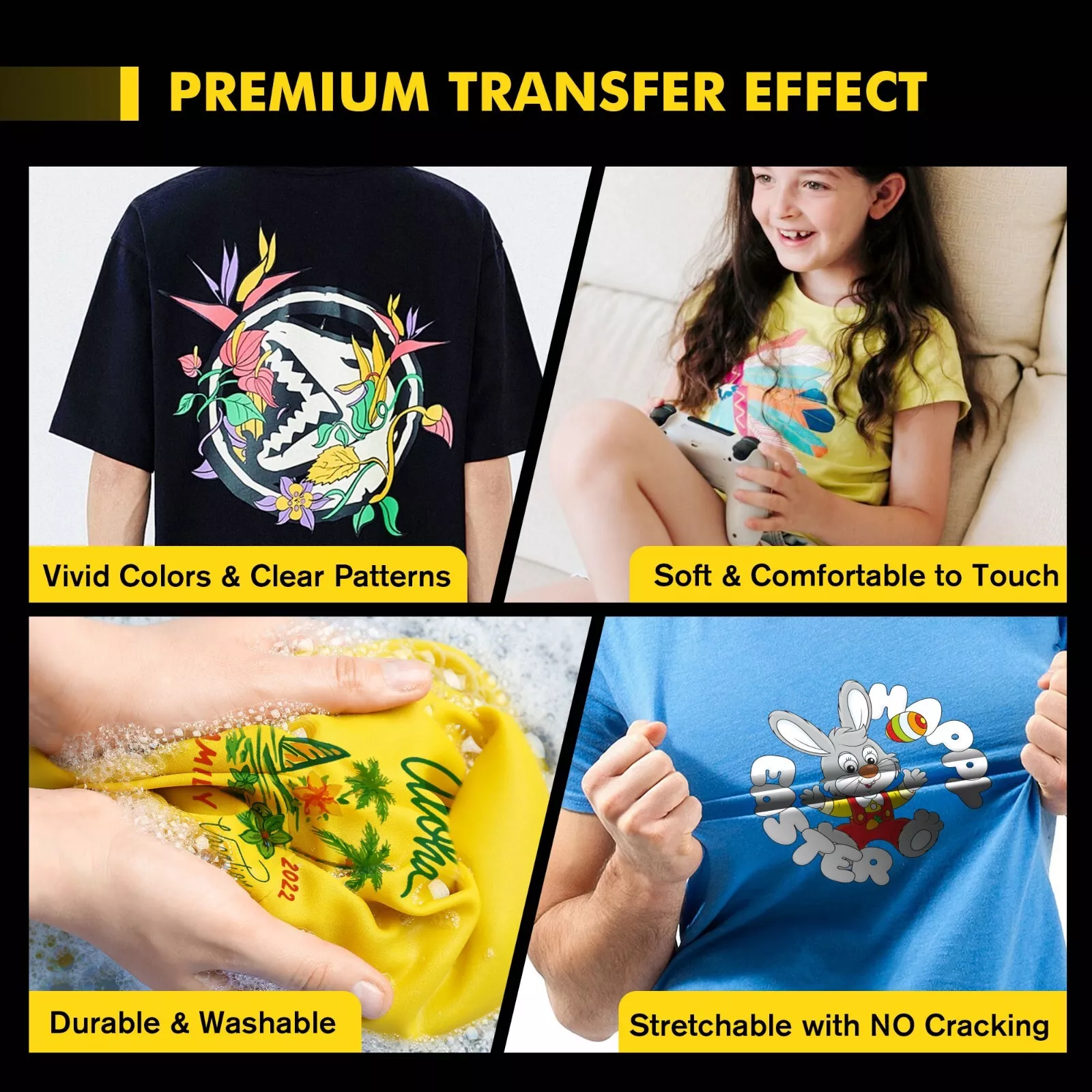 A-SUB DTF Starter Kit for Sublimation, 30 Ct DTF Transfer Film A4 + 1.1lb DTF Powder White + Sublimation Heat Transfer Tape