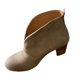 thumbnail image 2 of Zapatos informales cómodos de estilo británico de cuero con punta redonda para mujer a la moda, zapatos de tacón alto Wmkox8yii  hfjk497, 2 of 4
