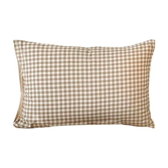 Kraoden Bohemian Plaid-Patterned Pillowcase, Skin-Friendly, Breathable, and Comfortable Polyester Pillowcase for Adult Bedding, Perfect for Bedroom Decor and Sleep Experience
