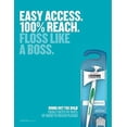 thumbnail image 3 of Listerine Ultraclean Access Flosser + 8 Refill Dental Flosser Heads, Oral Care and Hygiene, 3 of 3