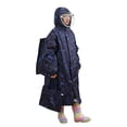 thumbnail image 2 of Gyexs Imperméable Tout-Petit Mignon Imprimé Dessin Animé Réutilisable Veste à Capuche Veste de Pluie à Capuche Cape pour Camping Voyage Bleu Foncé, 3TG, 2 of 8