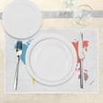 thumbnail image 3 of Ambesonne Map Place Mats Set of 4, World Global Continents, Standard Size, Multicolor, 3 of 6