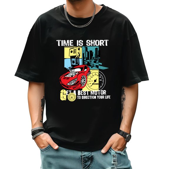 Men's Short Sleeve Graphic T shirt Collection Summer New Trend Sports Shirt Select