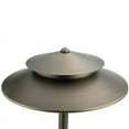 thumbnail image 2 of VOLT Stratum 12V Brass 2-Tier Path Light (12" Shade, 25" Tall) with Bulb, 2 of 3