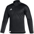 thumbnail image 3 of Adidas Men's Sideline 21 Long Sleeve 1/4 Zip Knit Pullover GM2576 Black/White, 3 of 3