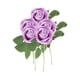 thumbnail image 1 of 5 piezas de flores artificiales para arreglos florales, decoración del Día de San Valentín, tallo largo Violeta, 1 of 9