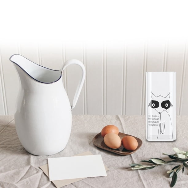 Tazas de Cristal de Leche Con Patrón Increso de 400ml, Taza para Té y Café, Vajilla para El Hogar, Oficina, Café, Transparente, Prólica
