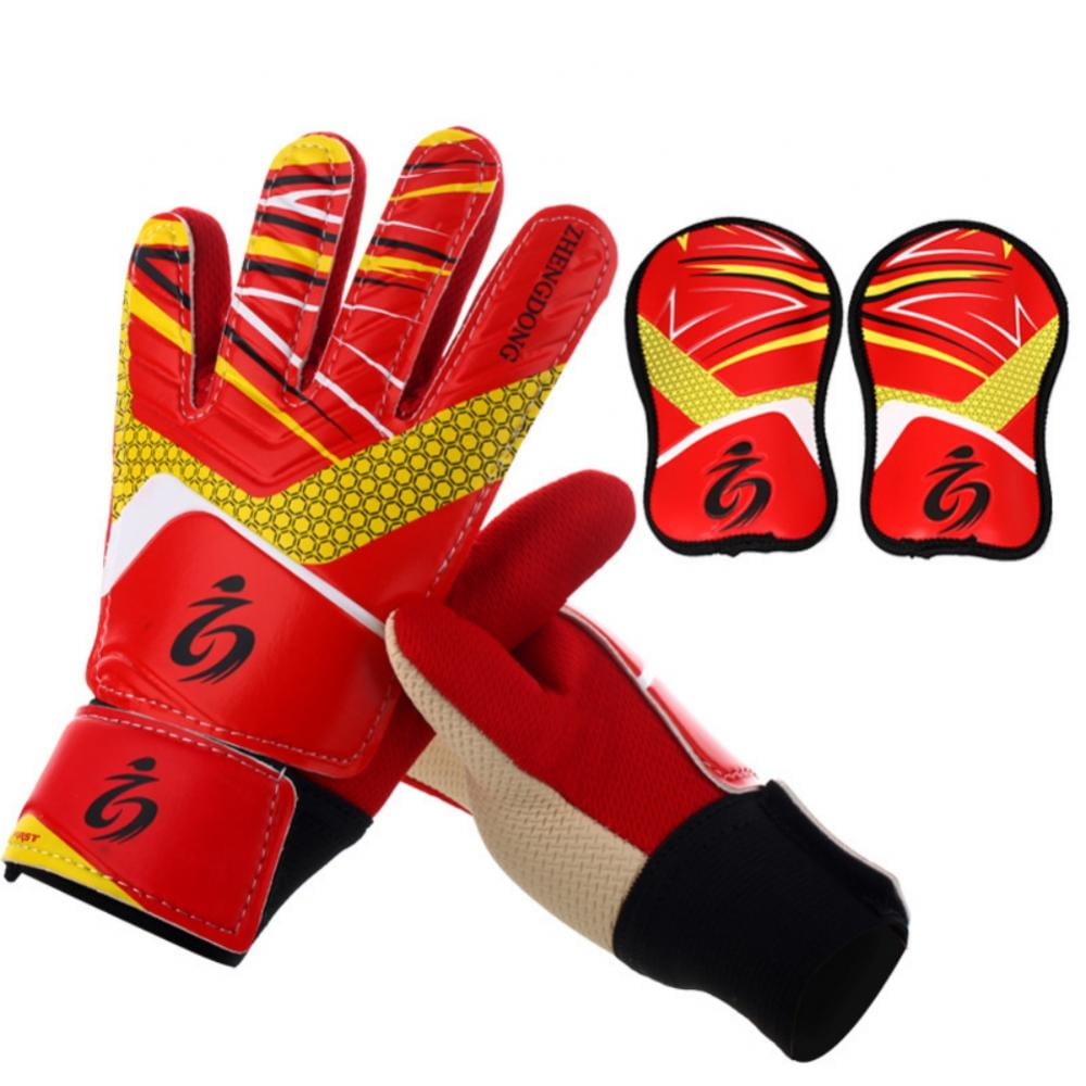 Naiyafly Soccer Goalie Gloves for Kids, Latex Strong Grip Goalkeeping