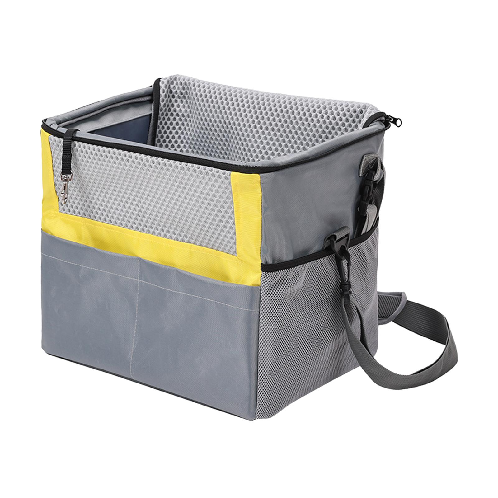 Fzaqwen Pet Carrier Backpack Dog Bike Basket Breathable Bicycle Basket Front Carry Kitty