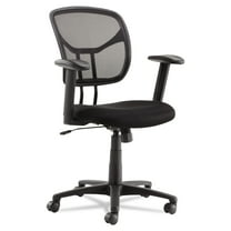 OIF Swivel/Tilt Mesh Task Chair with Adjustable Arms, Supports Up to 250 lb, 17.72" to 22.24" Seat Height, Black