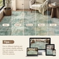 thumbnail image 6 of MICGEEK 6'x9' Abstract Area Rugs for Living Room, Stain Resistant Washable Rugs with Non-Slip Backing, Modern Green Rug for Bedroom Dining Room Office Throw Rugs Carpet, 6 of 8