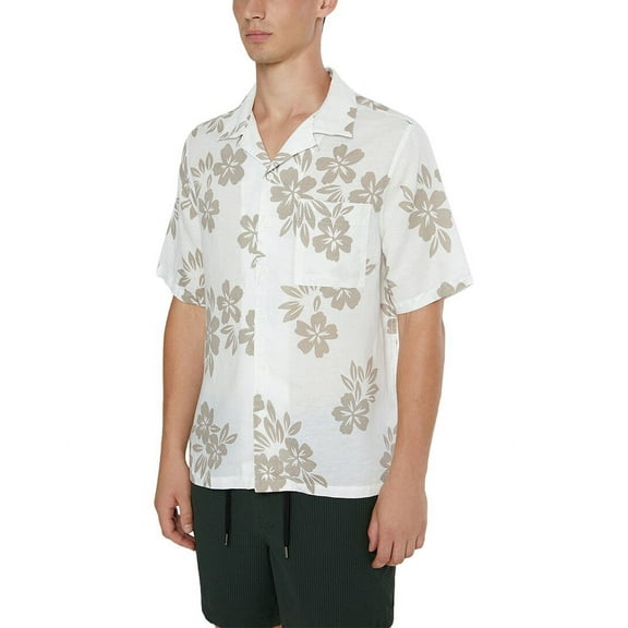 Onia mens  Air Linen-Blend Convertible Vacation Shirt, s