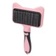 thumbnail image 1 of Cat Slicker Brush, Cat Grooming Brush Dientes Curvos De 140 Grados Autolimpieza Dientes De Acero Inoxidable Fácil De Usar Para Gatos Para Depilación ANGGREK Rosa, 1 of 8