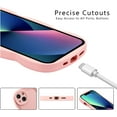 thumbnail image 6 of for iPhone 13 Case 6.1 Inch Curly Wave Frame Phone Case Cute Design Color Aesthetic Phone Case Soft TPU Shockproof Protective Bumper Case Cover for Girls, Pink, 6 of 14