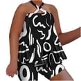 thumbnail image 1 of Birdeem Ensemble de Mode pour Femmes Chemise d'Été Sans Manches Col en V Imprimé Aguichant, 1 of 1