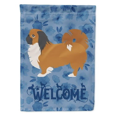 Carolines Treasures CK6165CHF Pekingese Welcome Flag Canvas House Size Large multicolor