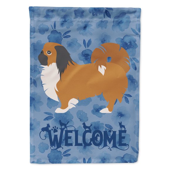 Pekingese Welcome Flag Canvas House Size