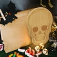 thumbnail image 6 of Skull Shaped Wooden Tray – Halloween Kitchen Decor, Durable Cheese Serving Tray,Perfect for Parties, Gifts, and Everyday Use, 6 of 8