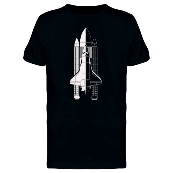 American Space Shuttle T-Shirt Men -Image by Shutterstock, Male x-Large