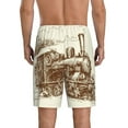 thumbnail image 2 of Balery Train Men's Cotton Knit Pajama Shorts Waistband & Pockets,Short Pajama Pants-Medium, 2 of 8